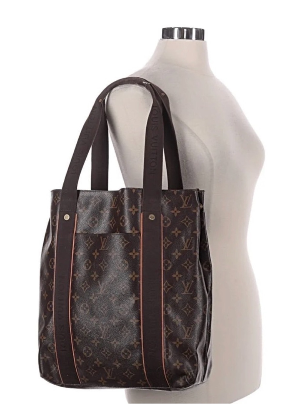 Louis Vuitton Brown Monogram Canvas Vertical Tote